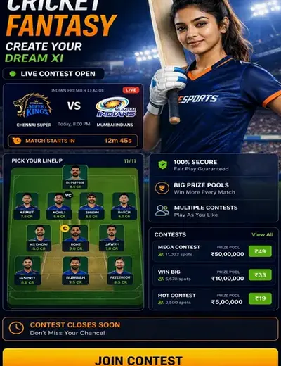 Rs9 (rs9) fantasy cricket & matchday visual 3